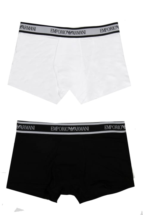 Emporio Armani Underwear for Boys Emporio Armani Pack Of 2 Cotton Boxer Briefs