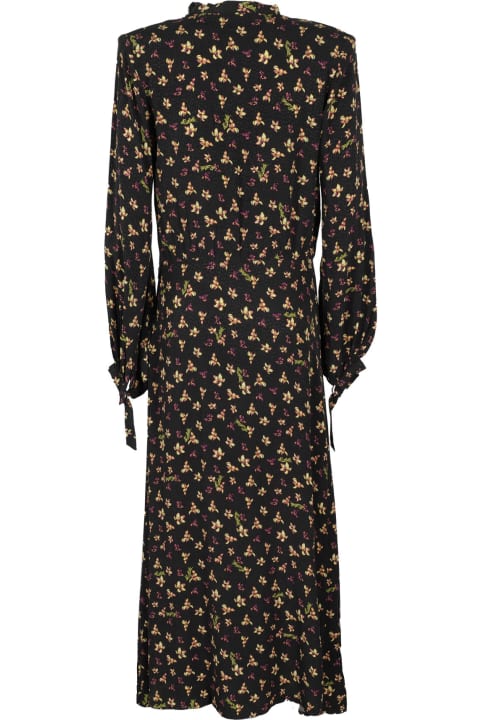 Rotate by Birger Christensen for Women Rotate by Birger Christensen Jacquard Midi Slit Dress