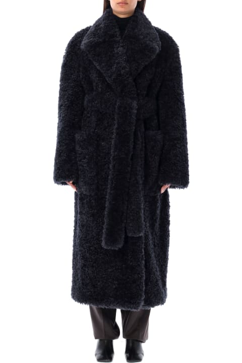 Stella McCartney Coats & Jackets for Women Stella McCartney Belted Eco Fur Coat
