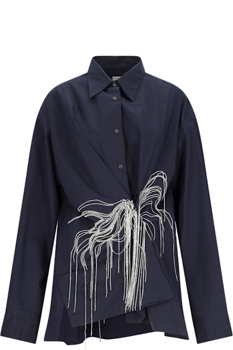 Dries Van Noten for Women Dries Van Noten Oversized Shirt With Rhinestones