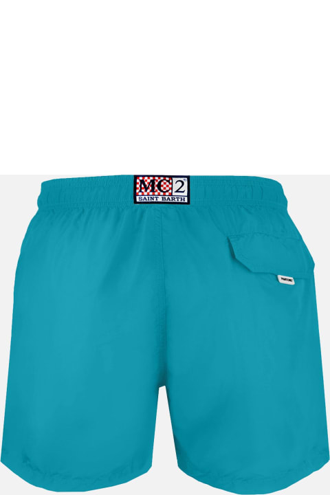 MC2 Saint Barth Swimwear for Men MC2 Saint Barth Man Petroleum Swim Shorts | Pantone Special Edition