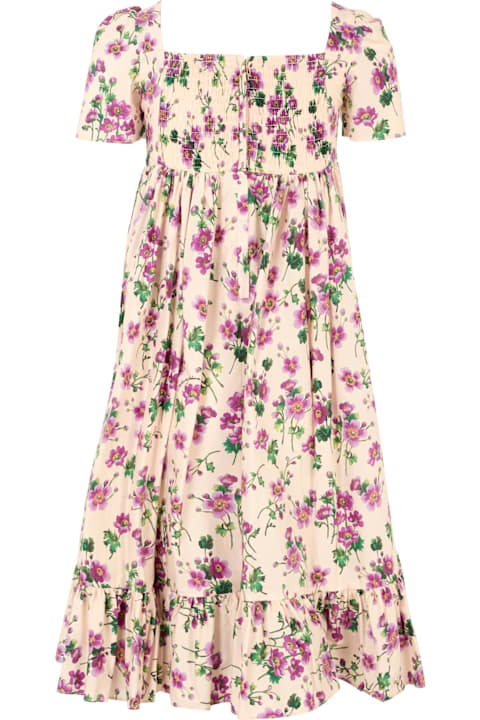 Homeware Dolce 
Gabbana Pink Dress For Girl With Flowers