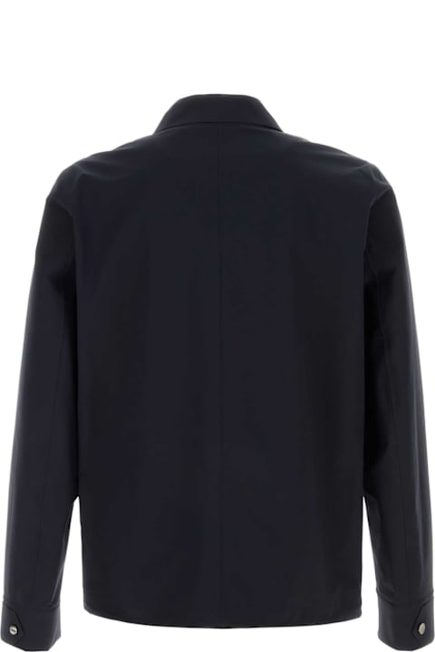 Homeware Herno Navy Blue Stretch Nylon Windbreaker