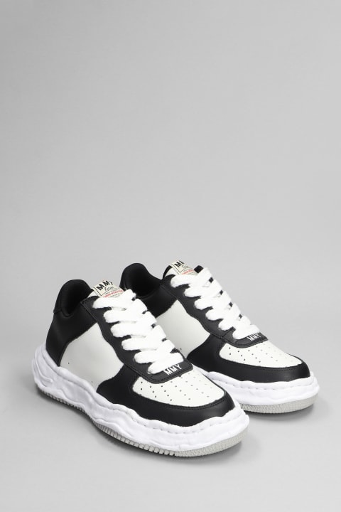 Homeware Mihara Yasuhiro Waney Sneakers In Black Leather