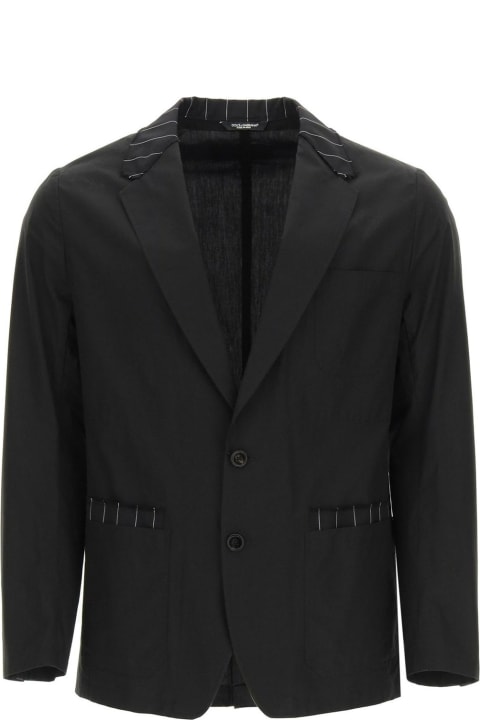 Dolce & Gabbana Coats & Jackets for Men Dolce & Gabbana Deconstructed Tailored Jacket