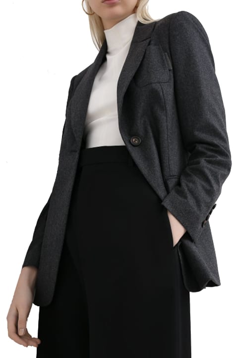 Coats & Jackets for Women Brunello Cucinelli Virgin Wool Blazer