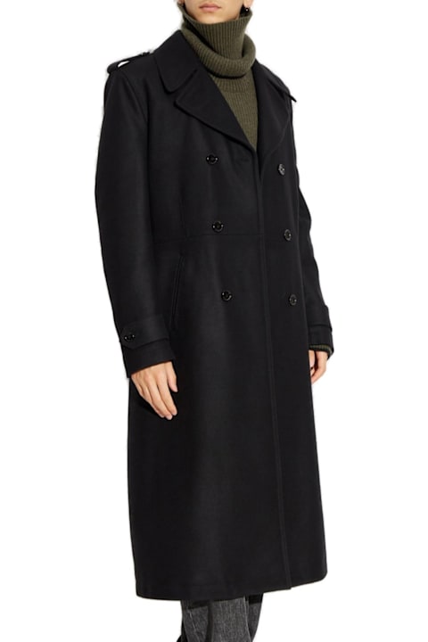 Coats & Jackets for Men Dolce & Gabbana Double Breasted Straight Hem Coat