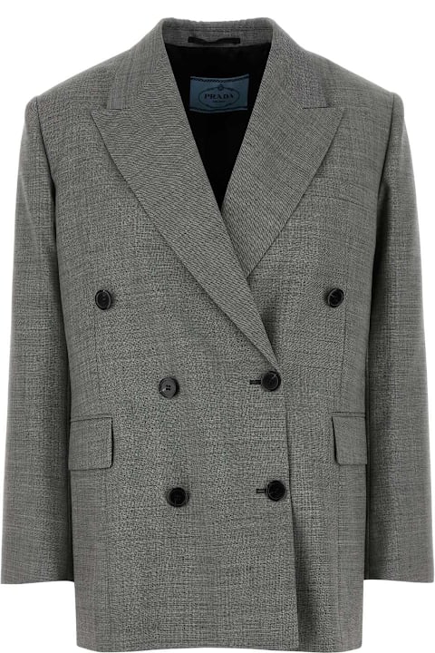 Prada for Women Prada Grey Wool Blazer