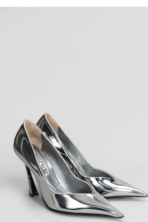 Mugler for Women Mugler Pumps In Silver Leather