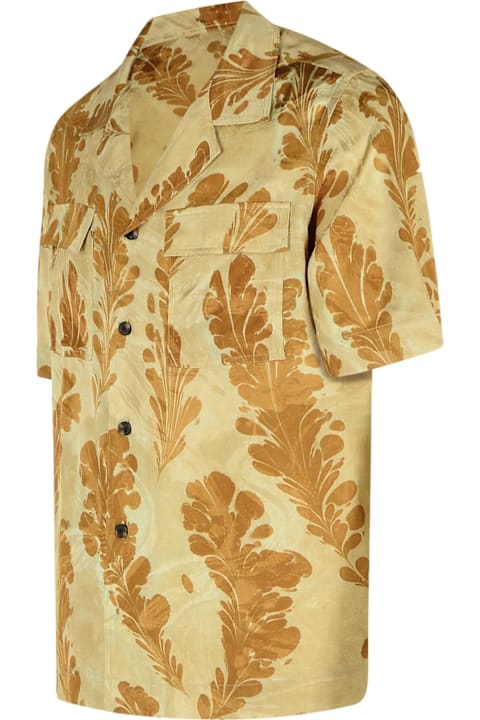 Dries Van Noten Shirts for Men Dries Van Noten 'cameron' Beige Viscose Shirt