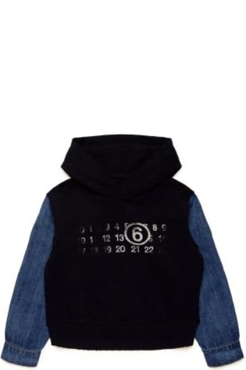 MM6 Maison Margiela Sweaters & Sweatshirts for Girls MM6 Maison Margiela Felpa Con Cappuccio