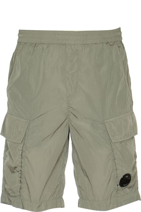C.P. Company Pants for Men C.P. Company Grey Nylon Bermuda Shorts