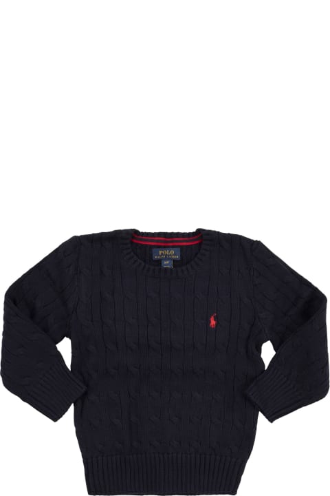 Polo Ralph Lauren for Kids Polo Ralph Lauren Crew-neck Cotton Cable-knit Sweater