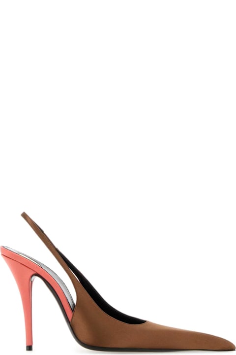 Homeware Saint Laurent Two-tone Satin Deroche Pumps