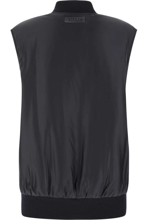 Fashion for Women Stella McCartney Navy Blue Nylon Padded Sleeveless Jacket
