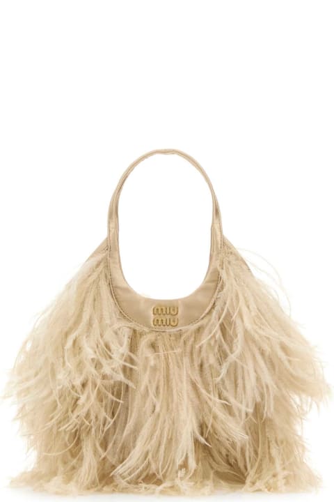 Fashion for Women Miu Miu Embellished Satin Handbag