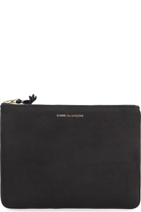 Bags for Men Comme des Garçons Wallet Leather Flat Pouch