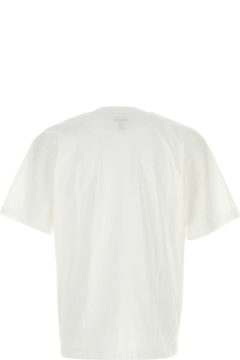 Yohji Yamamoto لـ Women Yohji Yamamoto White Cotton Yohji Yamamoto X Neighborhood T-shirt