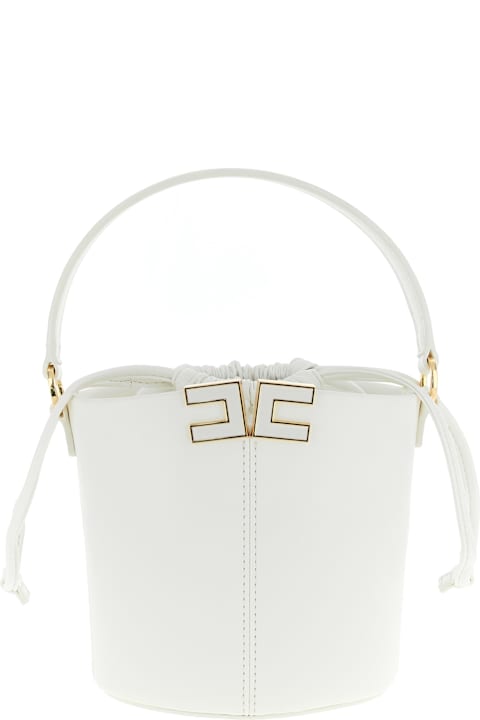 Elisabetta Franchi Bags for Women Elisabetta Franchi Logo Bucket Bag