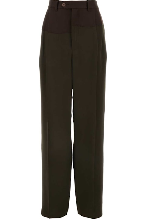 Homeware Magliano Brown Viscose Blend Wide-leg Pant