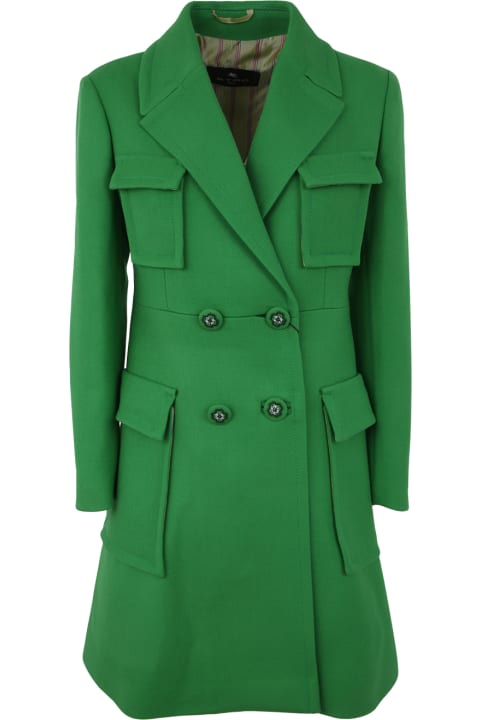 Etro Coats & Jackets for Women Etro Double Breasted Coat