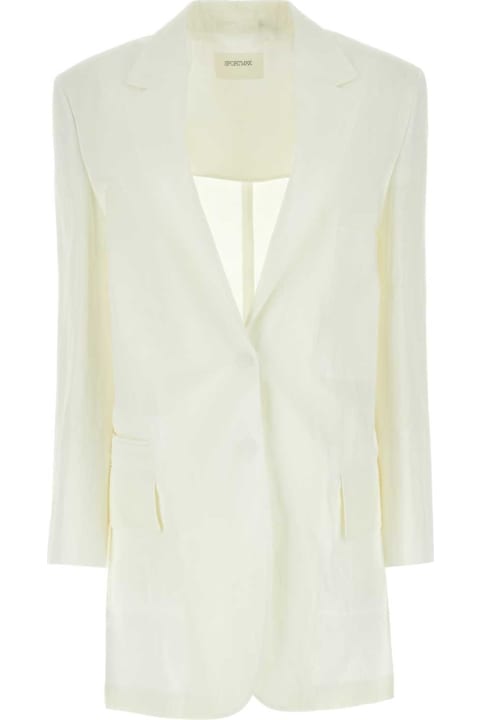 Homeware SportMax White Cotton Blend Edmea Blazer