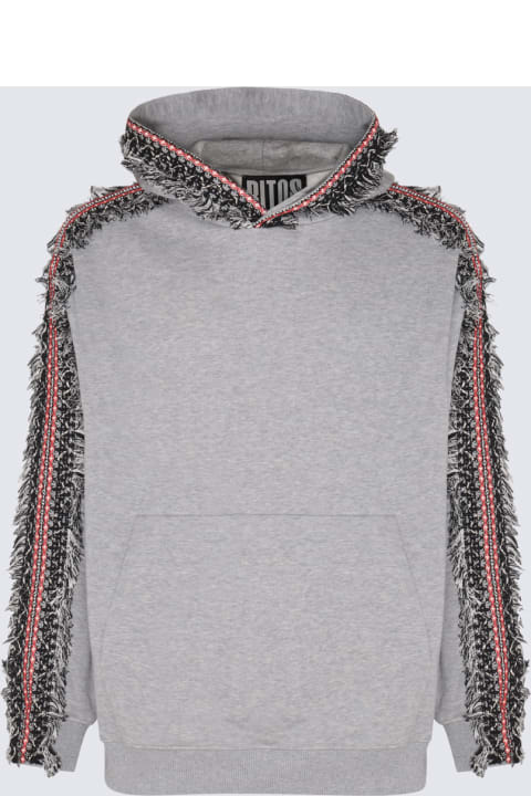 Ritos Fleeces & Tracksuits for Men Ritos Grey Cotton Sweatshirt