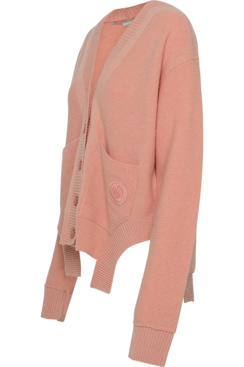 Stella McCartney Sweaters for Women Stella McCartney Pink Cashmere Blend S Wave Cardigan