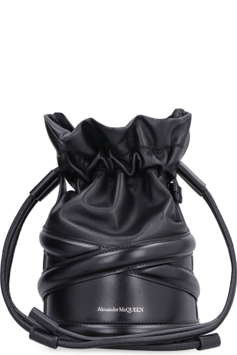 Alexander McQueen Totes for Women Alexander McQueen The Soft Curve Leather Bucket Bag