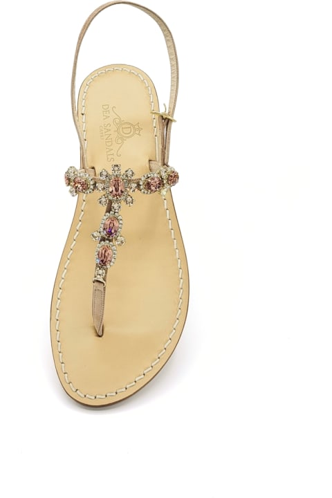 Dea Sandals Sandals for Women Dea Sandals Via Krupp Jewel Sandals Antique Pink