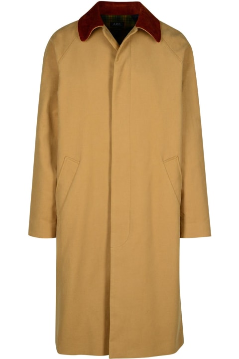 A.P.C. Coats & Jackets for Women A.P.C. 'gaspard' Beige Cotton Trench Coat