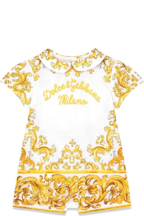 Dolce & Gabbana أطقم وبودي سوت لـ رُضع بنات Dolce & Gabbana Short-sleeved Romper