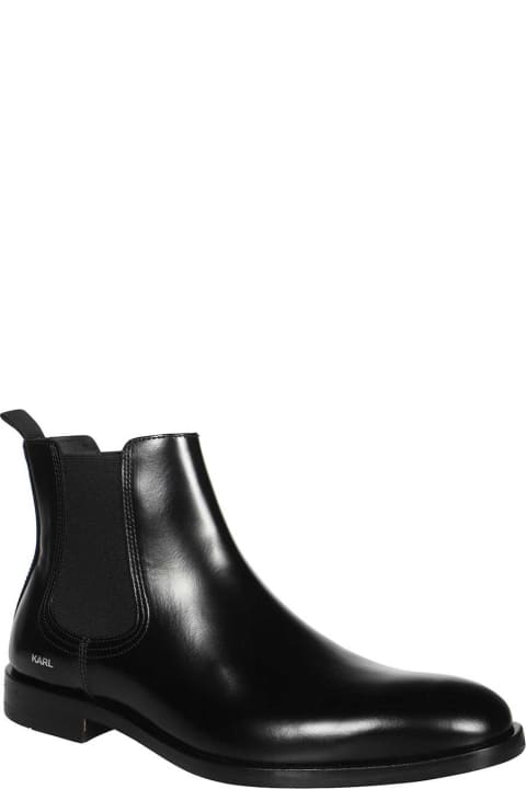 Karl Lagerfeld Boots for Men Karl Lagerfeld Leather Chelsea Boots