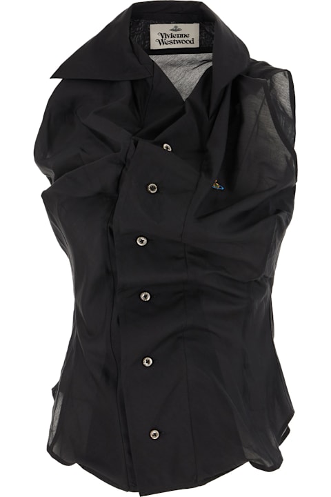 Vivienne Westwood for Women Vivienne Westwood Black Cotton Blend Top