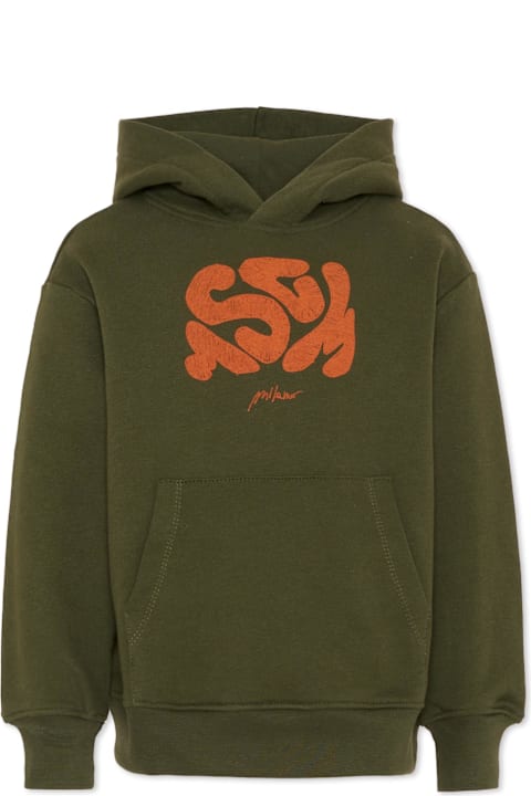 Homeware MSGM Green Sweatshirt For Boy With Logo