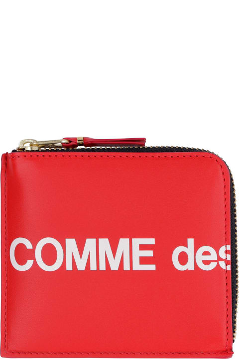إكسسوارات لـ القسم الرجالي Comme des Garçons Wallet Leather Zipped Coin Purse