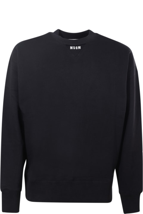 MSGM for Men MSGM Black Cotton Sweatshirt