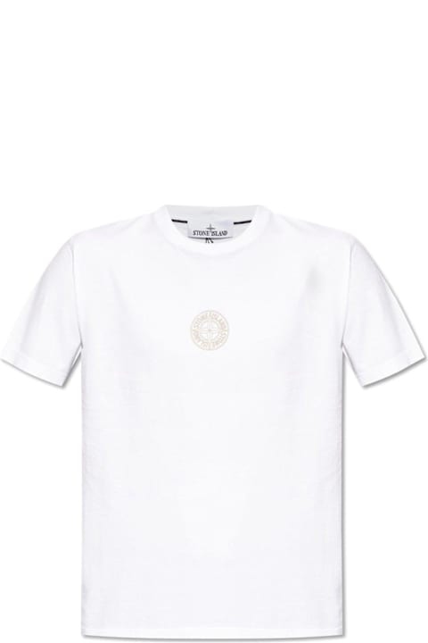 Stone Island for Men Stone Island Compass Patch Crewneck T-shirt