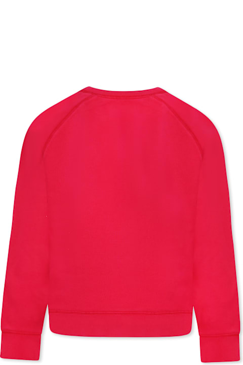 Homeware Zadig & Voltaire Fuchsia Sweatshirt For Girl With Writing