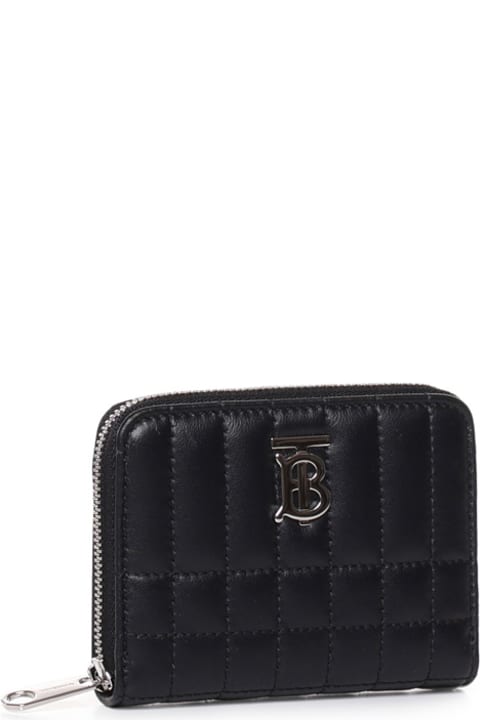 Wallets for Women Burberry Lola Wallet With Zip In Quilted Leather