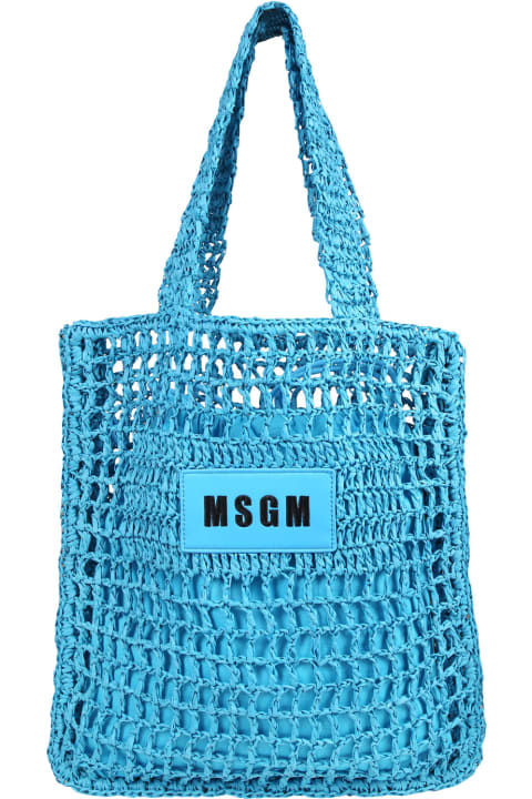 Accessories & Gifts for Girls MSGM Light Blue Bag For Girl With Logo