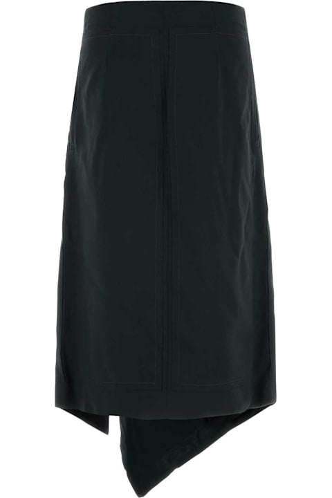 Ami Alexandre Mattiussi for Kids Ami Alexandre Mattiussi Black Wool Skirt