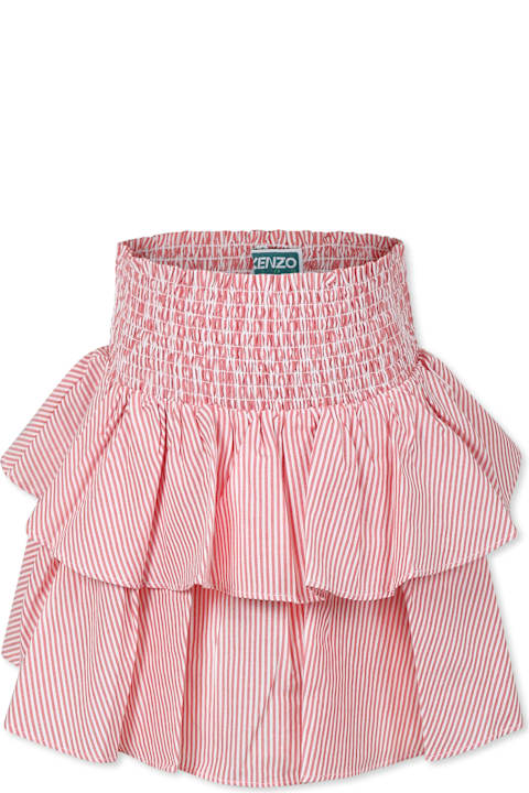 Homeware Kenzo Kids Red Skirt For Girl With Heart