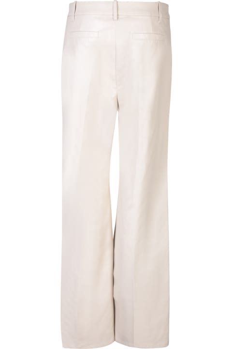 STAND STUDIO Women STAND STUDIO Stand Studio Ivory Faux Leather Flare Trousers