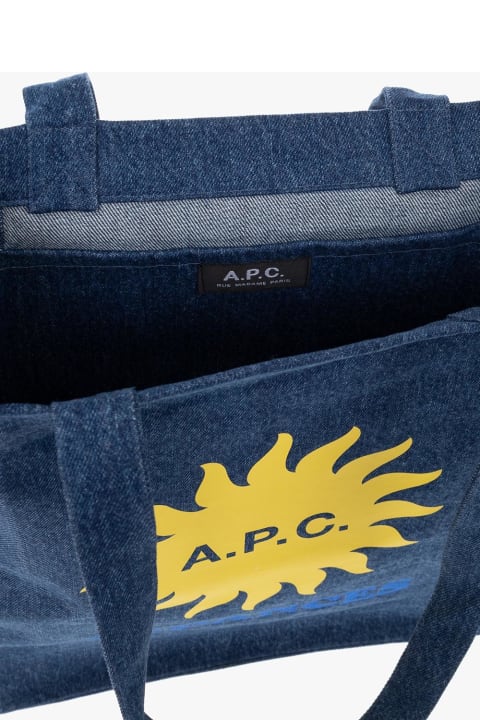 A.P.C. A.P.C. 'Lou' Denim Tote Bag - Stylemyle