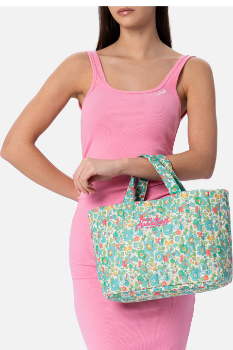Homeware MC2 Saint Barth Betsy Quilted Soft Tote Mid Bag | Made With Liberty Fabric