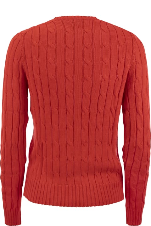 ウィメンズ新着アイテム Polo Ralph Lauren Red Cotton Sweater Polo Ralph Lauren