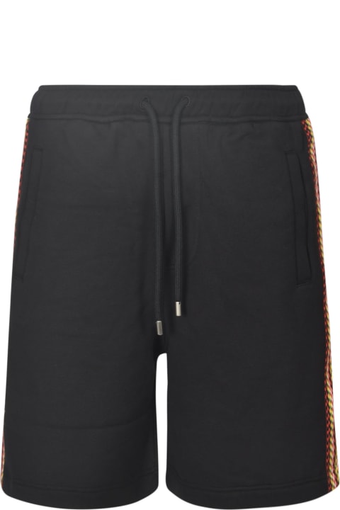 メンズ ボトムス Lanvin Stripe Sided Drawstring Waist Shorts