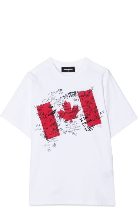 Dsquared2 T-Shirts & Polo Shirts for Girls Dsquared2 Flag T-shirt