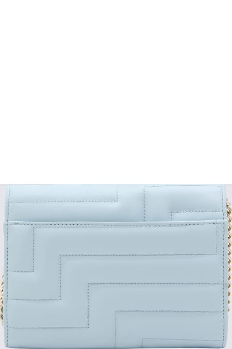 Shoulder Bags for Women Jimmy Choo Light Blue Leather Avenue Crossbody Bag